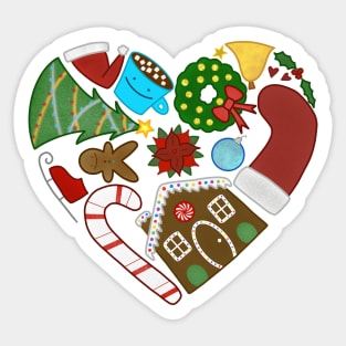 Christmas Holiday Love Sticker